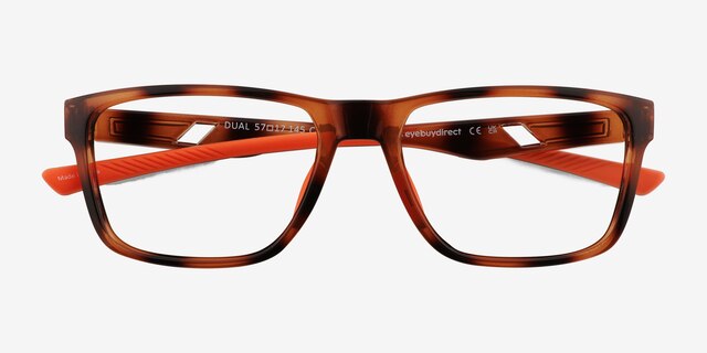 Dual Tortoise PlasticEyeglass Frames from EyeBuyDirect, Closed View