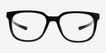 Oxygen Black PlasticEyeglass Frames from EyeBuyDirect, Front View
