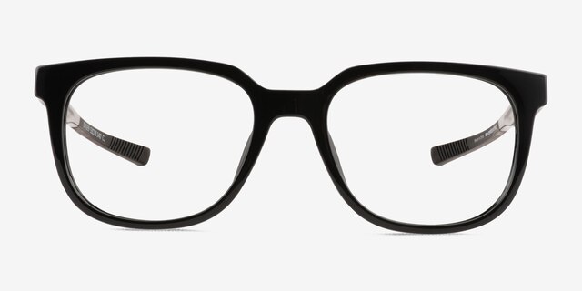 Oxygen Black Eco-friendlyEyeglass Frames from EyeBuyDirect, Front View