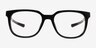 Oxygen Black Eco-friendlyEyeglass Frames from EyeBuyDirect, Front View