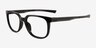 Oxygen Black Eco-friendlyEyeglass Frames from EyeBuyDirect, Angle View
