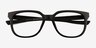 Oxygen Black Eco-friendlyEyeglass Frames from EyeBuyDirect, Closed View