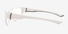 Ion White Eco-friendlySunglass Frames from EyeBuyDirect, Side View