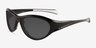 Bedrock Shiny Black Eco-friendlySunglass Frames from EyeBuyDirect, Angle View