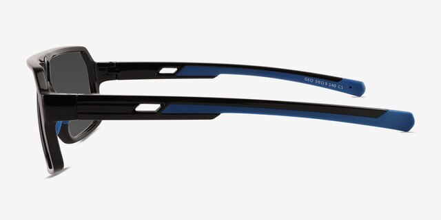 Geo Black Eco-friendlySunglass Frames from EyeBuyDirect, Side View