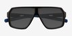Geo Black PlasticSunglass Frames from EyeBuyDirect, Closed View
