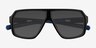 Geo Black Eco-friendlySunglass Frames from EyeBuyDirect, Closed View