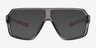 Geo Clear Gray PlasticSunglass Frames from EyeBuyDirect, Front View