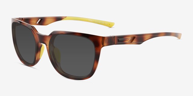 Force Brown Tortoise PlasticSunglass Frames from EyeBuyDirect, Angle View