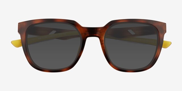 Force Brown Tortoise PlasticSunglass Frames from EyeBuyDirect, Closed View