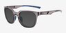 Force Clear Gray PlasticSunglass Frames from EyeBuyDirect, Angle View