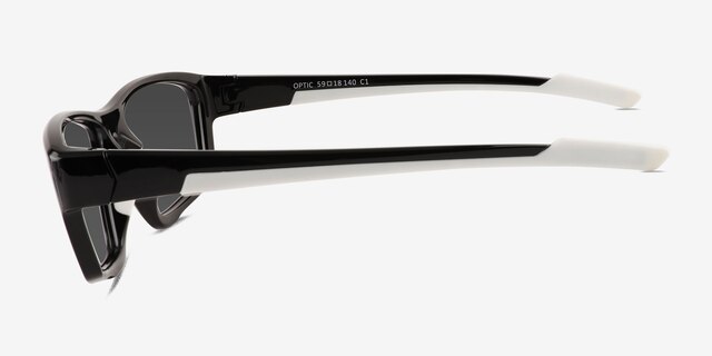 Optic Black Eco-friendlySunglass Frames from EyeBuyDirect, Side View