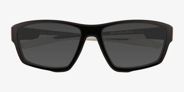 Optic Black Eco-friendlySunglass Frames from EyeBuyDirect, Closed View