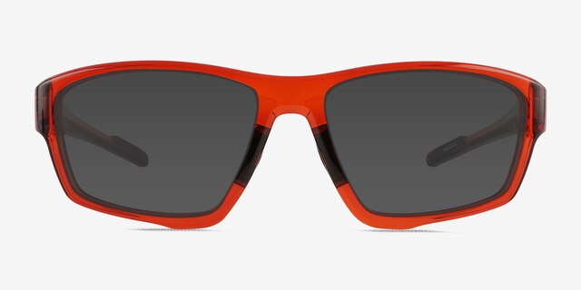 Optic Clear Orange Eco-friendlySunglass Frames from EyeBuyDirect, Front View