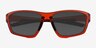 Optic Clear Orange Eco-friendlySunglass Frames from EyeBuyDirect, Closed View