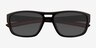 Joule Black Eco-friendlySunglass Frames from EyeBuyDirect, Closed View