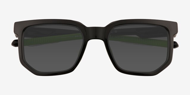 Pillar Black Eco-friendlySunglass Frames from EyeBuyDirect, Closed View
