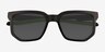 Pillar Black Eco-friendlySunglass Frames from EyeBuyDirect, Closed View