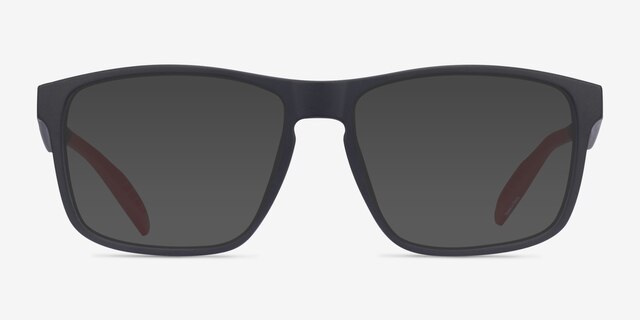 Oates Black PlasticSunglass Frames from EyeBuyDirect, Front View