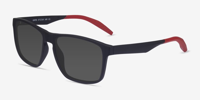 Oates Black PlasticSunglass Frames from EyeBuyDirect, Angle View