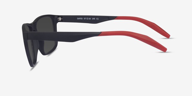Oates Black PlasticSunglass Frames from EyeBuyDirect, Side View