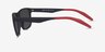Oates Black PlasticSunglass Frames from EyeBuyDirect, Side View
