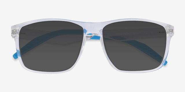 Oates Clear PlasticSunglass Frames from EyeBuyDirect, Closed View
