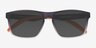 Oates Clear Gray PlasticSunglass Frames from EyeBuyDirect, Closed View