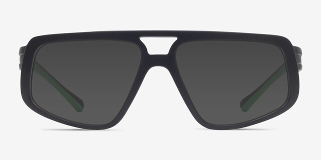 Rodgers Black PlasticSunglass Frames from EyeBuyDirect, Front View