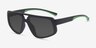 Rodgers Black PlasticSunglass Frames from EyeBuyDirect, Angle View