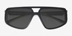 Rodgers Black PlasticSunglass Frames from EyeBuyDirect, Closed View