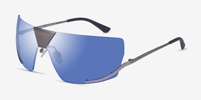 Karras Silver MetalSunglass Frames from EyeBuyDirect, Angle View