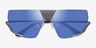 Karras Silver MetalSunglass Frames from EyeBuyDirect, Closed View