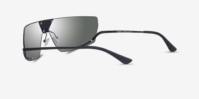 Karras Black MetalSunglass Frames from EyeBuyDirect, Side View