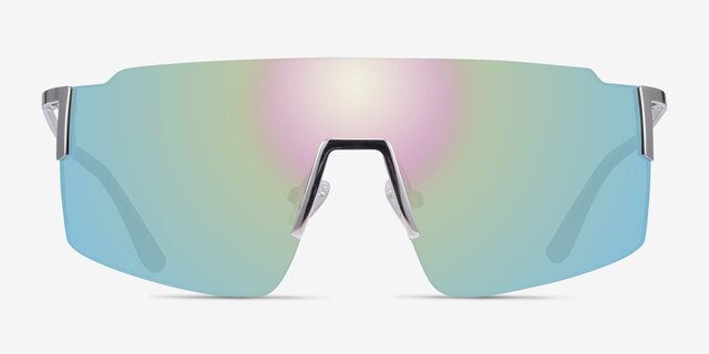 Ward Silver MetalSunglass Frames from EyeBuyDirect, Front View