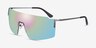 Ward Silver MetalSunglass Frames from EyeBuyDirect, Angle View