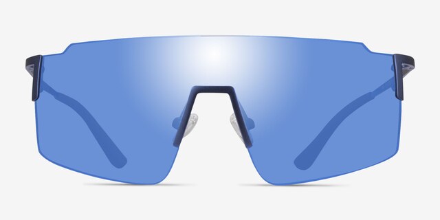 Ward Navy MetalSunglass Frames from EyeBuyDirect, Front View