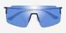 Ward Navy MetalSunglass Frames from EyeBuyDirect, Closed View