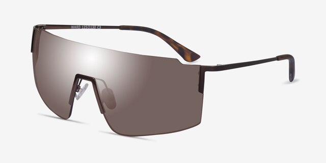 Ward Bronze MetalSunglass Frames from EyeBuyDirect, Angle View