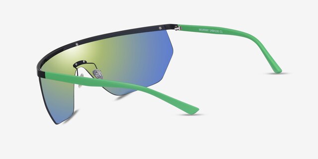 Murray Black MetalSunglass Frames from EyeBuyDirect, Side View