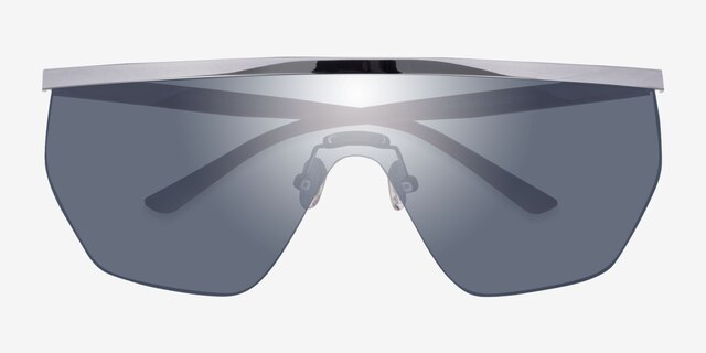Murray Silver MetalSunglass Frames from EyeBuyDirect, Closed View