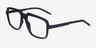 Spears Black PlasticEyeglass Frames from EyeBuyDirect, Angle View