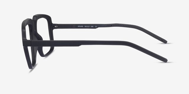 Spears Black PlasticEyeglass Frames from EyeBuyDirect, Side View