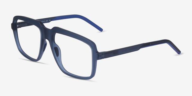 Spears Navy PlasticEyeglass Frames from EyeBuyDirect, Angle View