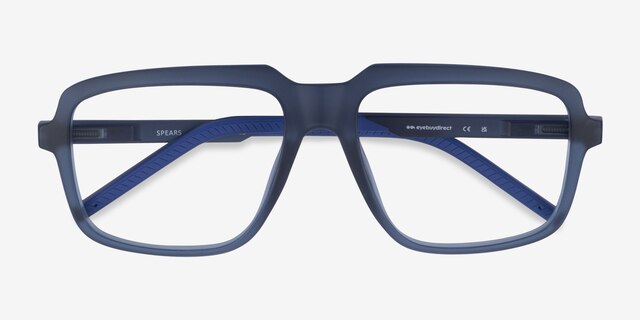 Spears Navy PlasticEyeglass Frames from EyeBuyDirect, Closed View