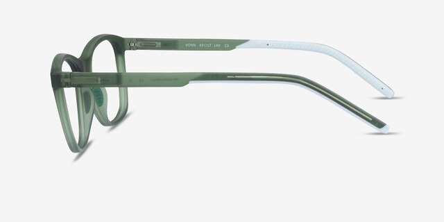 Vonn Green PlasticEyeglass Frames from EyeBuyDirect, Side View