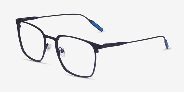 Williams Navy MetalEyeglass Frames from EyeBuyDirect, Angle View