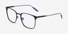 Williams Navy MetalEyeglass Frames from EyeBuyDirect, Angle View