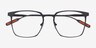 Williams Gray MetalEyeglass Frames from EyeBuyDirect, Closed View