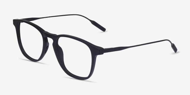 Smith Black AcetateEyeglass Frames from EyeBuyDirect, Angle View